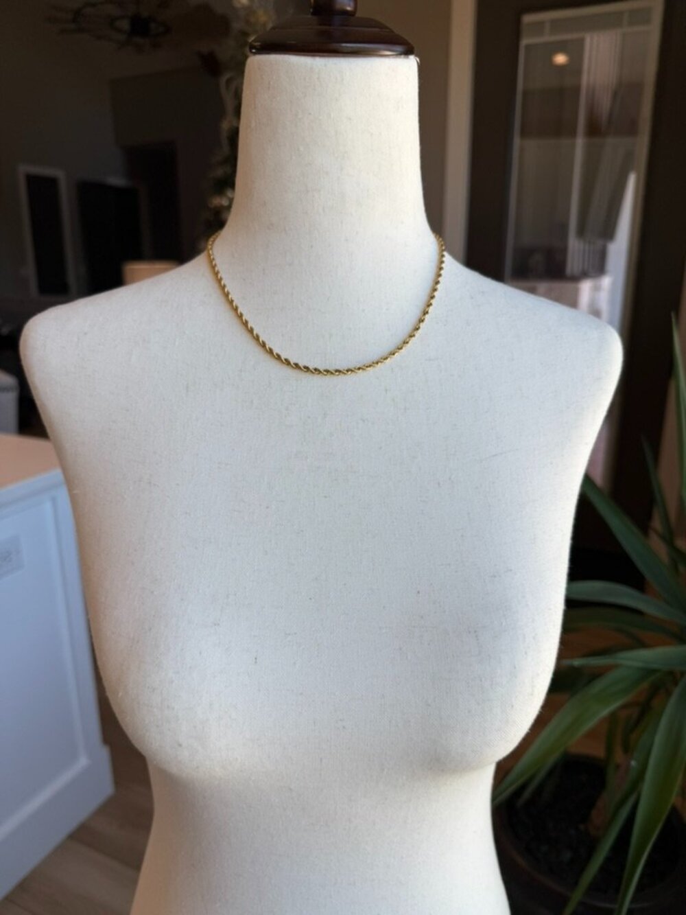 🍒 2/$20 - 16" Stainless Steel Rope Chain - 18k Gold Plated - Picture 5 of 8